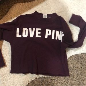 PINK cropped sweater